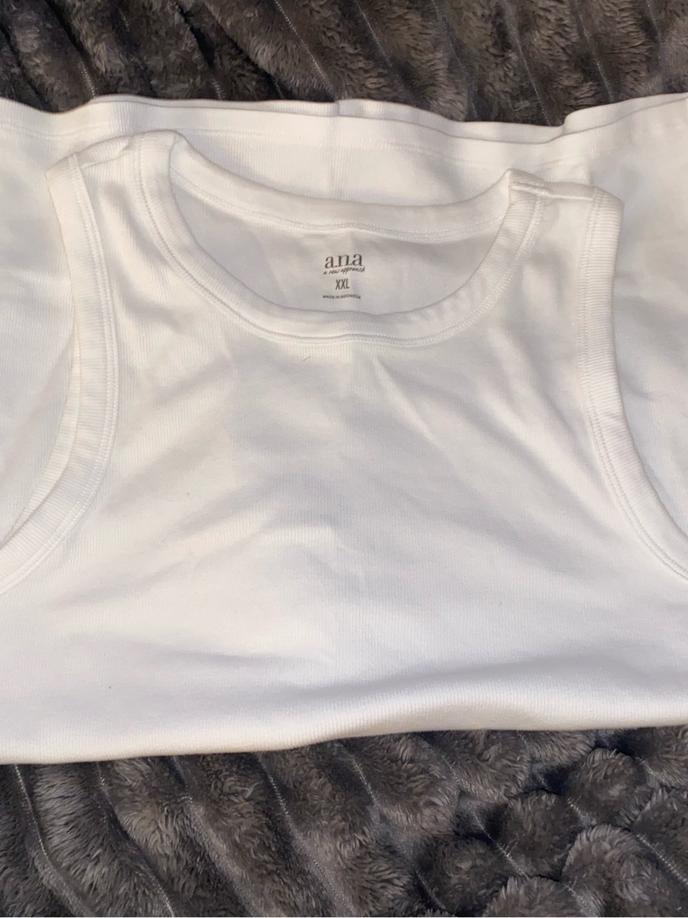a.n.a White Ribbed Tank - Everyday Layering Essential